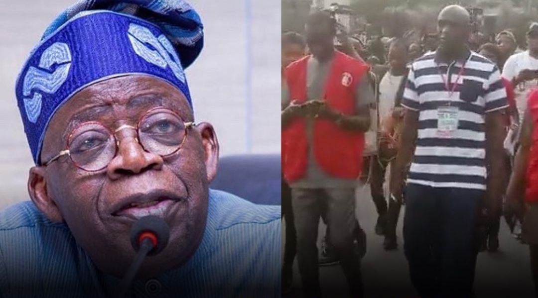 Breaking- EFCC storms APC presidential candidate, Tinubu’s polling unit(Video)
