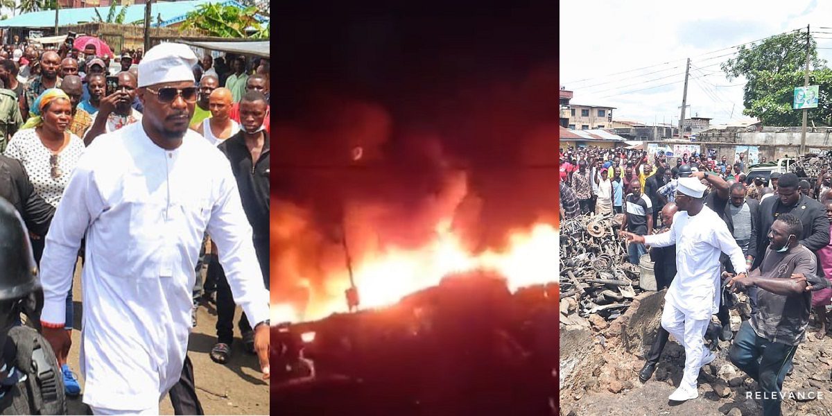 Gbadebo Rhodes-Vivour donates N15 million to victims of burnt Akere-Olodi Market in Lagos (video)
