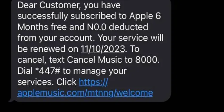 How to Get Free Apple Music Subscription On MTN For 6 Months