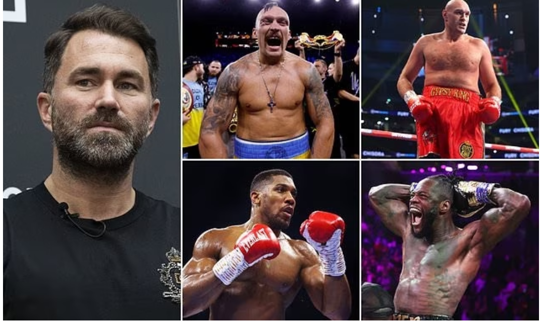 Four man tournament as Usyk, Wilder, Tyson Fury and Anthony Joshua, sets to face off on same night in £325m  Saudi epic fight -Boxing promoter, Eddie Hearn reveals