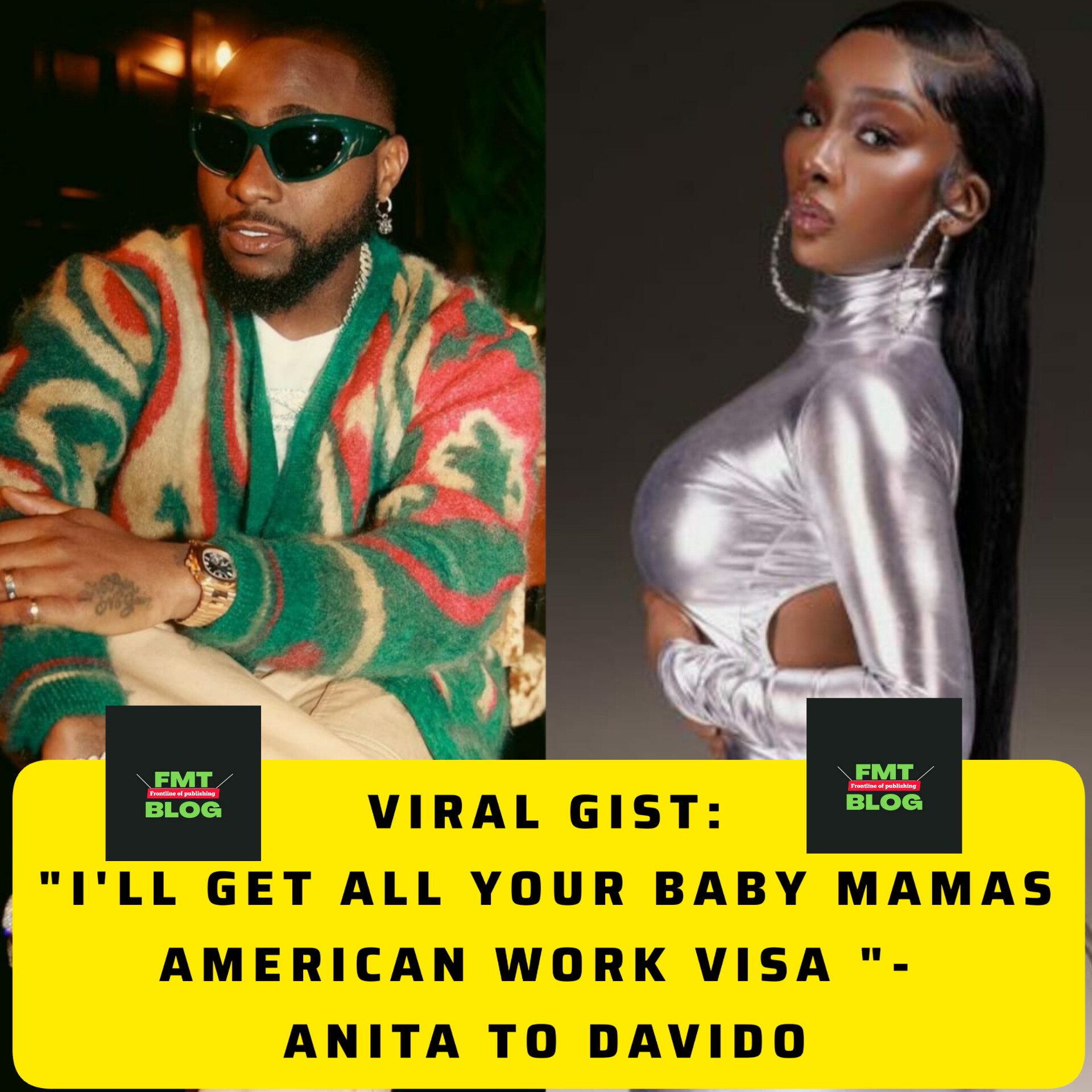 ”I’ll Get All Your Baby Mamas American Work Visa – Anita Brown to Davido