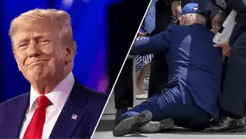 Former US President Donald Trump reacts to Joe Biden’s sudden fall at the Air Force Academy Graduation (Videos)