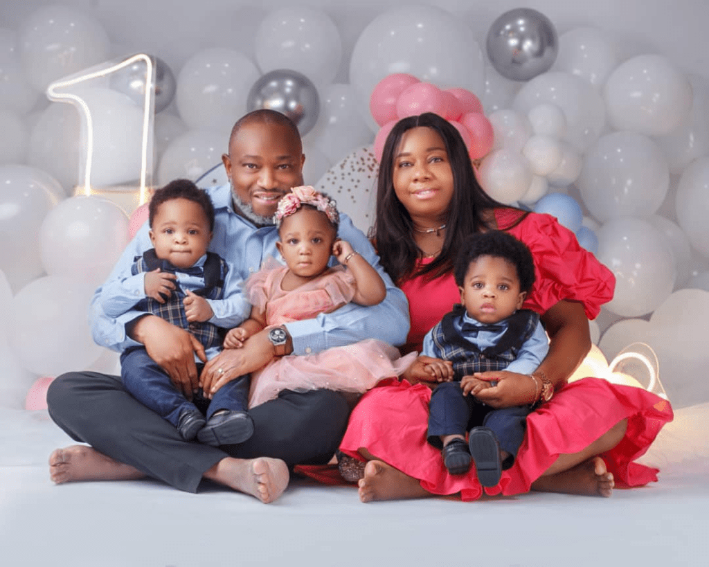 Nigerian Couple Celebrates Triplets after 12 years of waiting