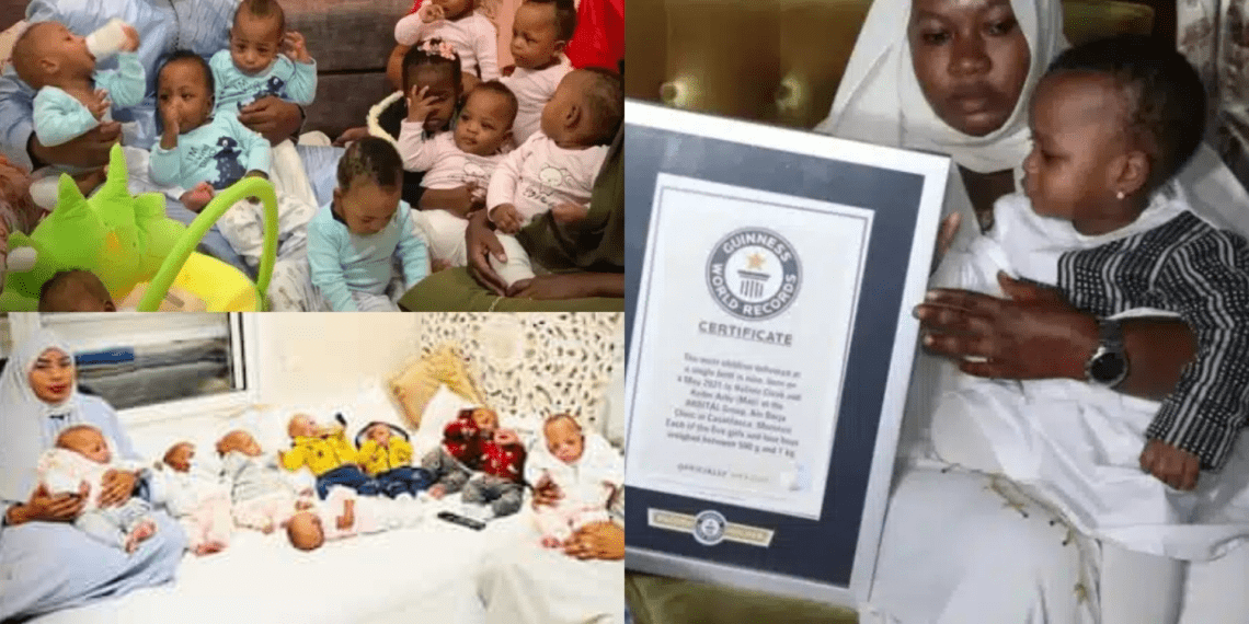 Malian woman who gave birth to Nine babies grasped GWR