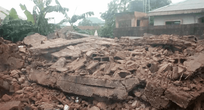 Storey building collapses in Ogun