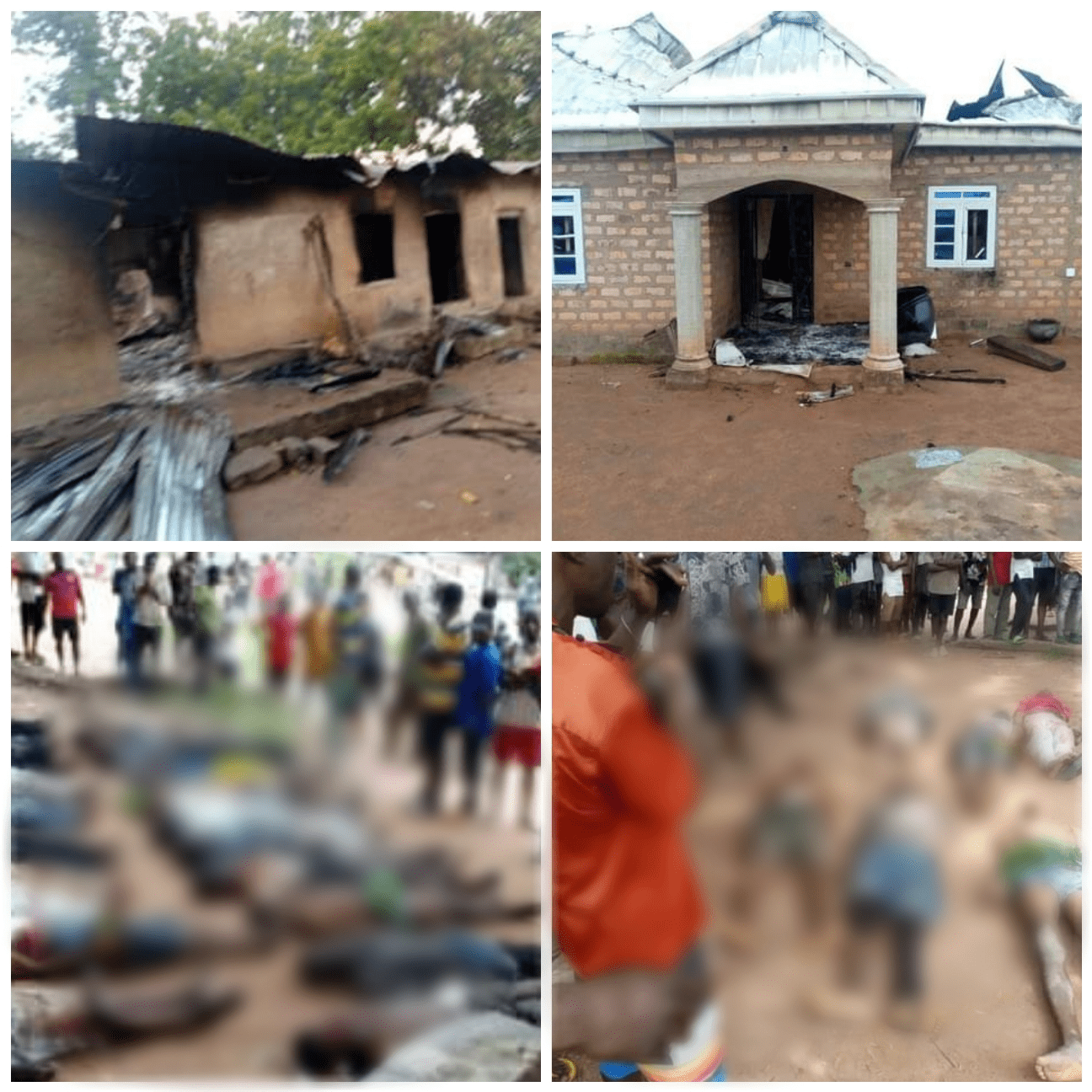 Gunmen Storms Benue Community K!lled 24, Set Houses Ablaze(PHOTOS, Gr@phic VIDEO)