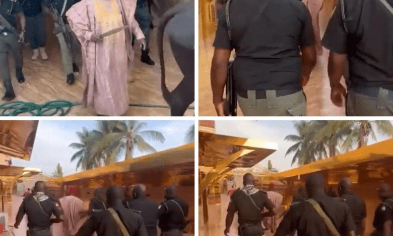 video of Mallam Escorted by Police to the Slaughterhouse
