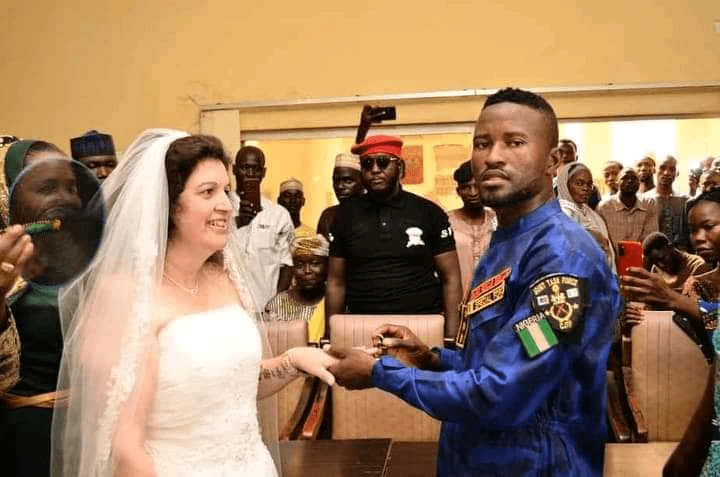 Photos As Vigilante Weds Norwegian Woman He Met On Social Media In Yola