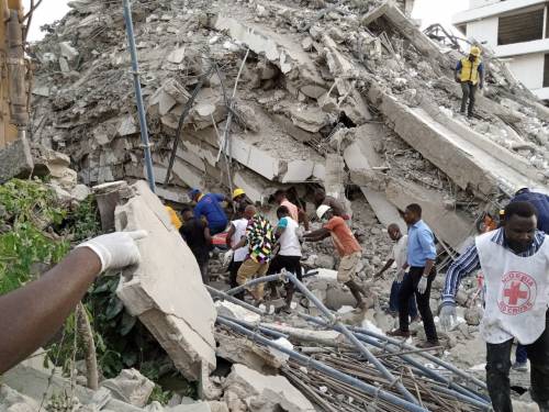 JUST IN!- Many Feared Dead, Others Trapped As High-rise Building Collapses In Abuja (VIDEO)
