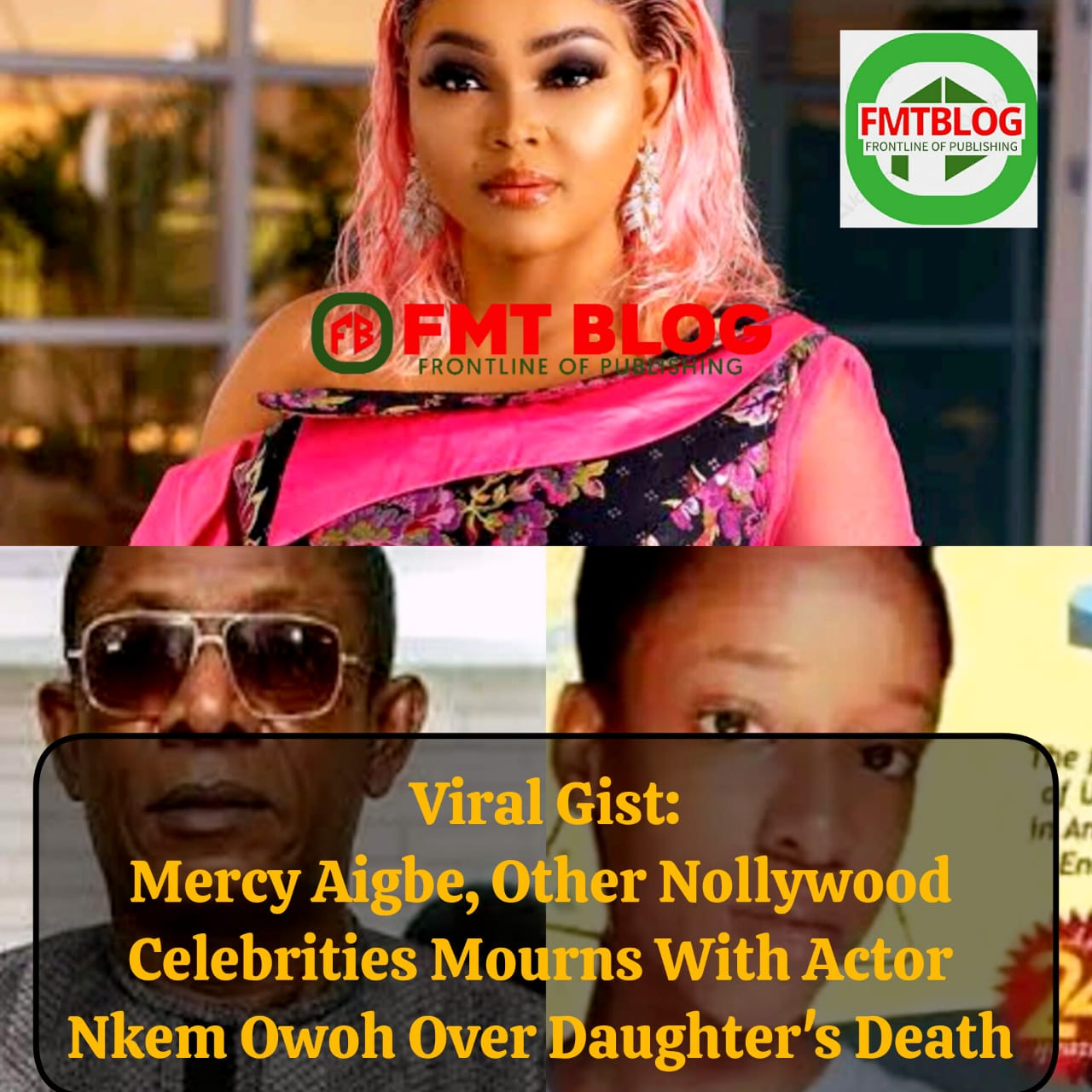 Mercy Aigbe, Other Nollywood Celebrities Mourns With Veteran Actor Nkem Owoh Over Daughter’s Death