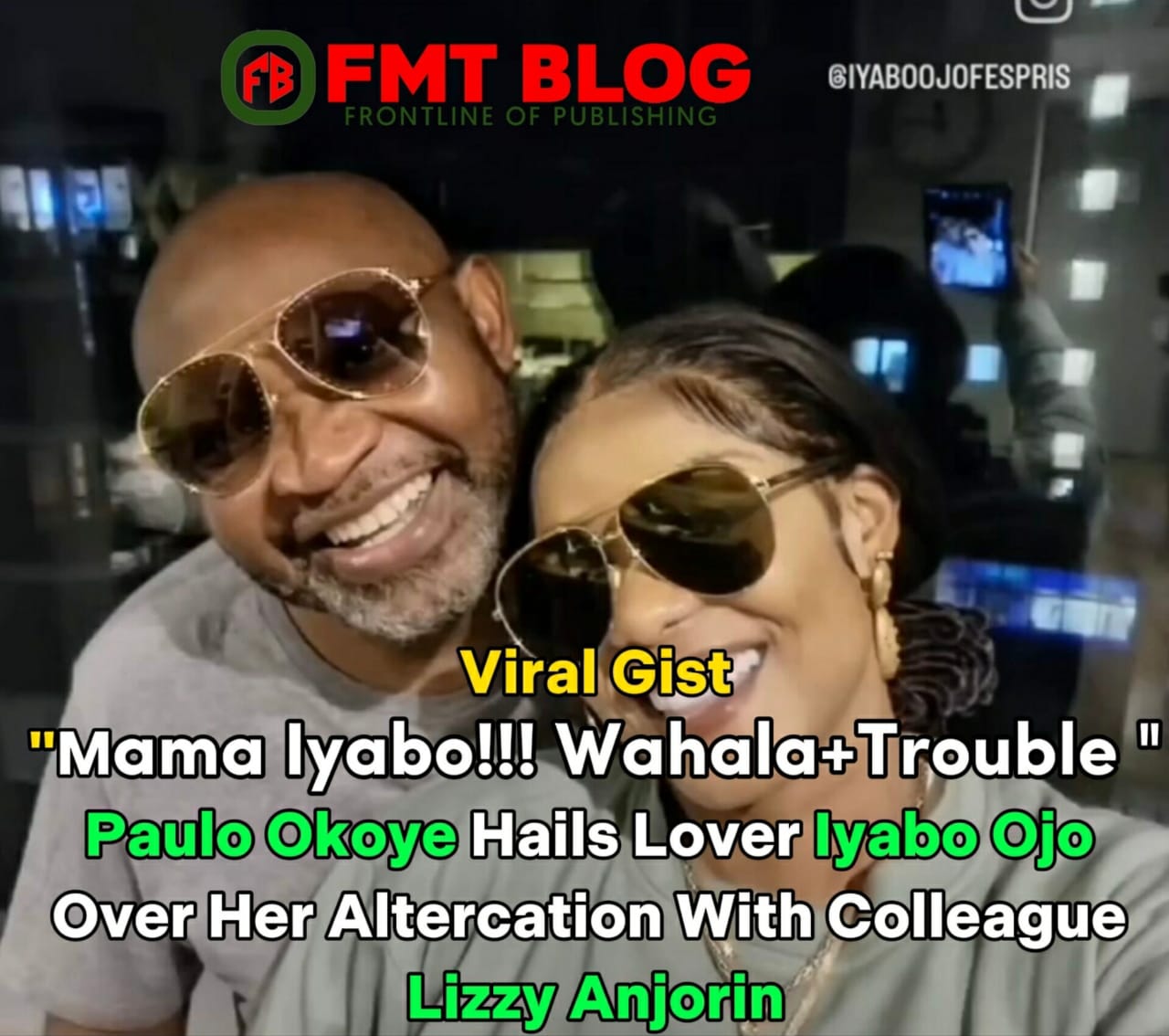 “Mama Iyabo!!!! Wahala+Trouble”.Paulo Okoye Hails Lover Iyabo Ojo Over Her Altercation With Lizzy Anjorin