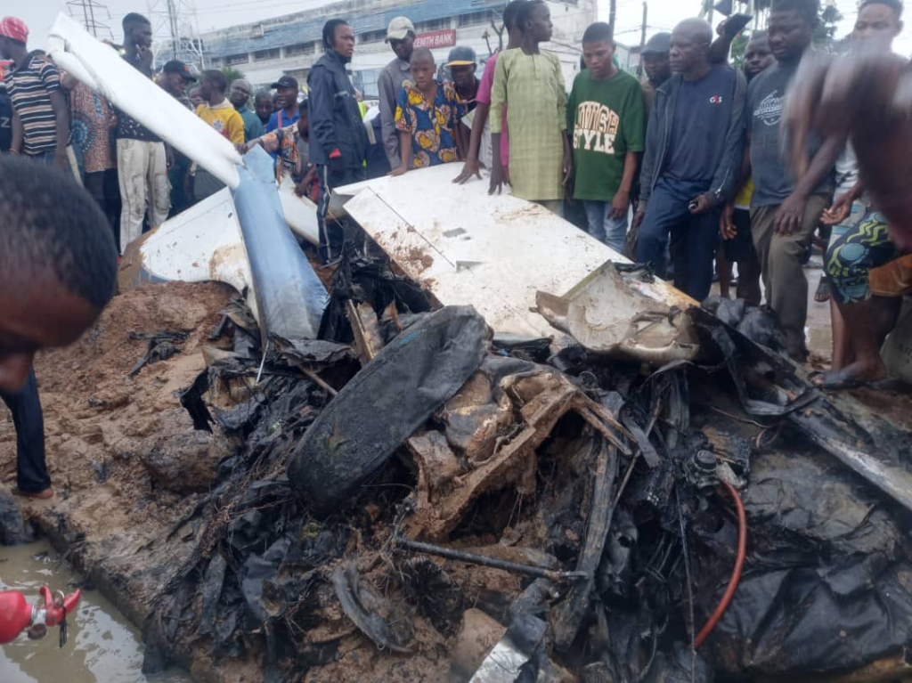 Lagos crashed Helicopter