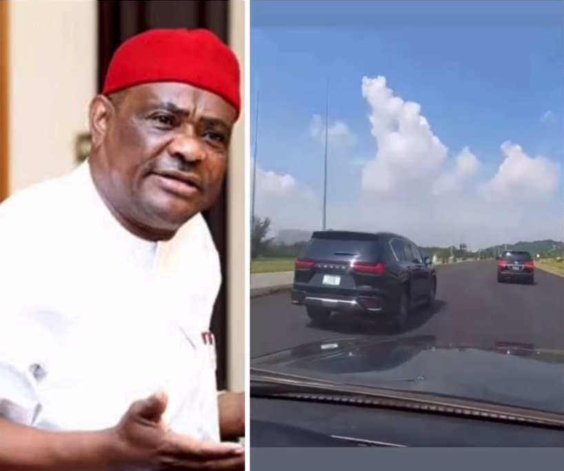 Moment Newly Sworn-In FCT Minister, Nyesom Wike Turns Up With A Car Number Plate As ”FCT 01”