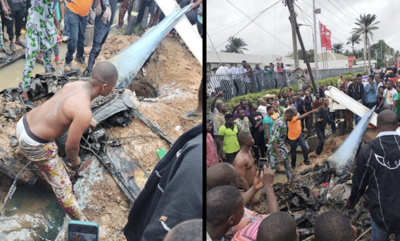 Helicopter Crashes In Lagos