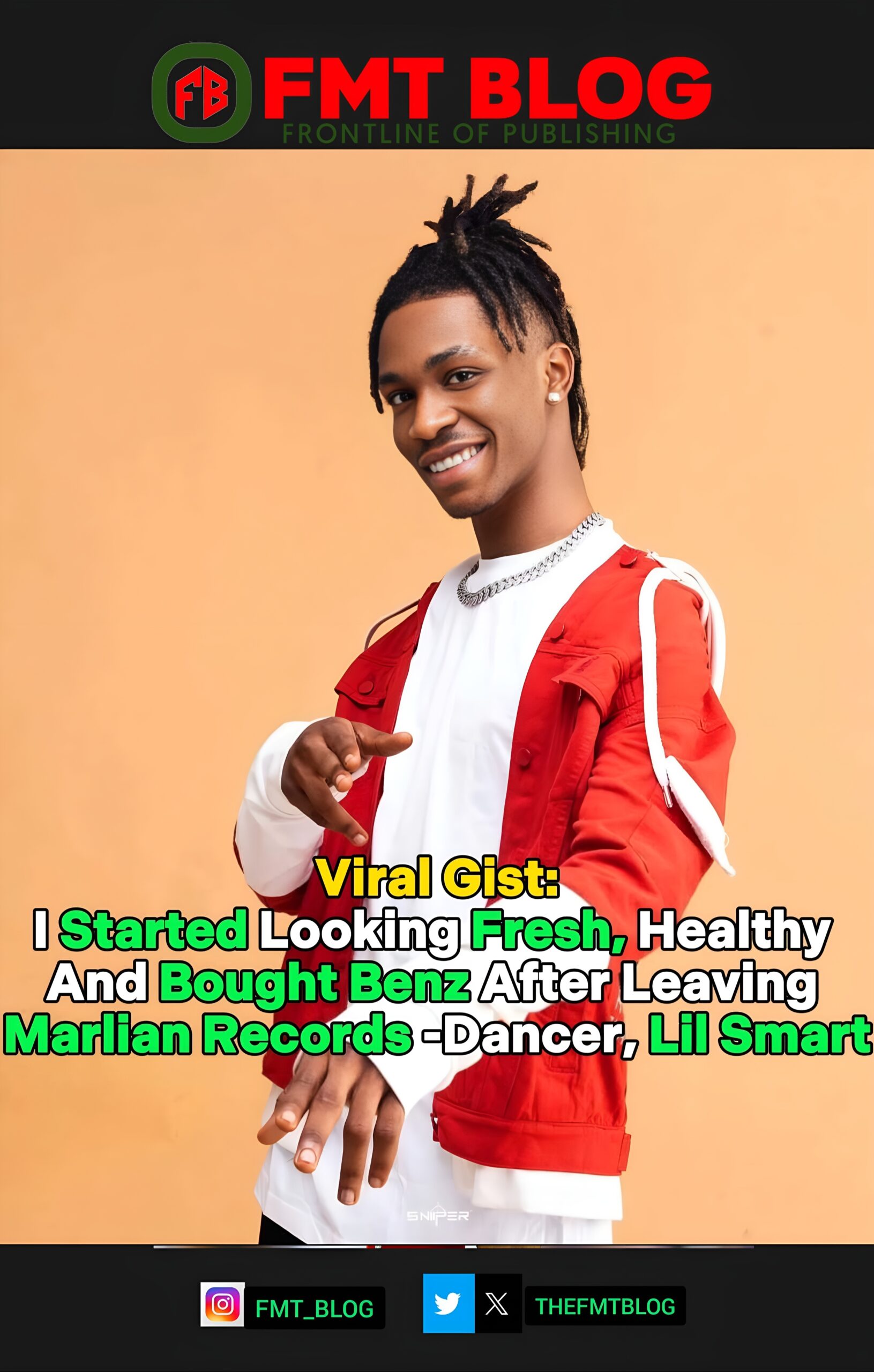 I Started Looking Fresh, Healthy And Bought Benz After Leaving Marlian Records- Lil Smart (Video)