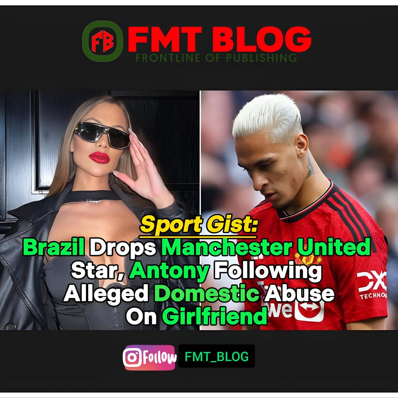 Brazil Drops Manchester United Star, Antony Following Alleged Domestic Abuse On Girlfriend