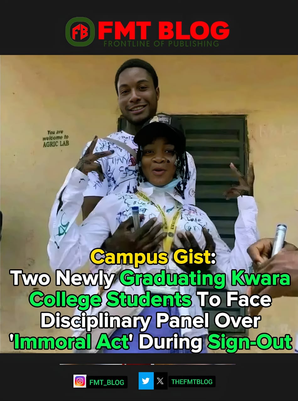 Two Newly Graduating Kwara College Students To Face Disciplinary Panel Over ‘Immoral Act’ During Sign-Out