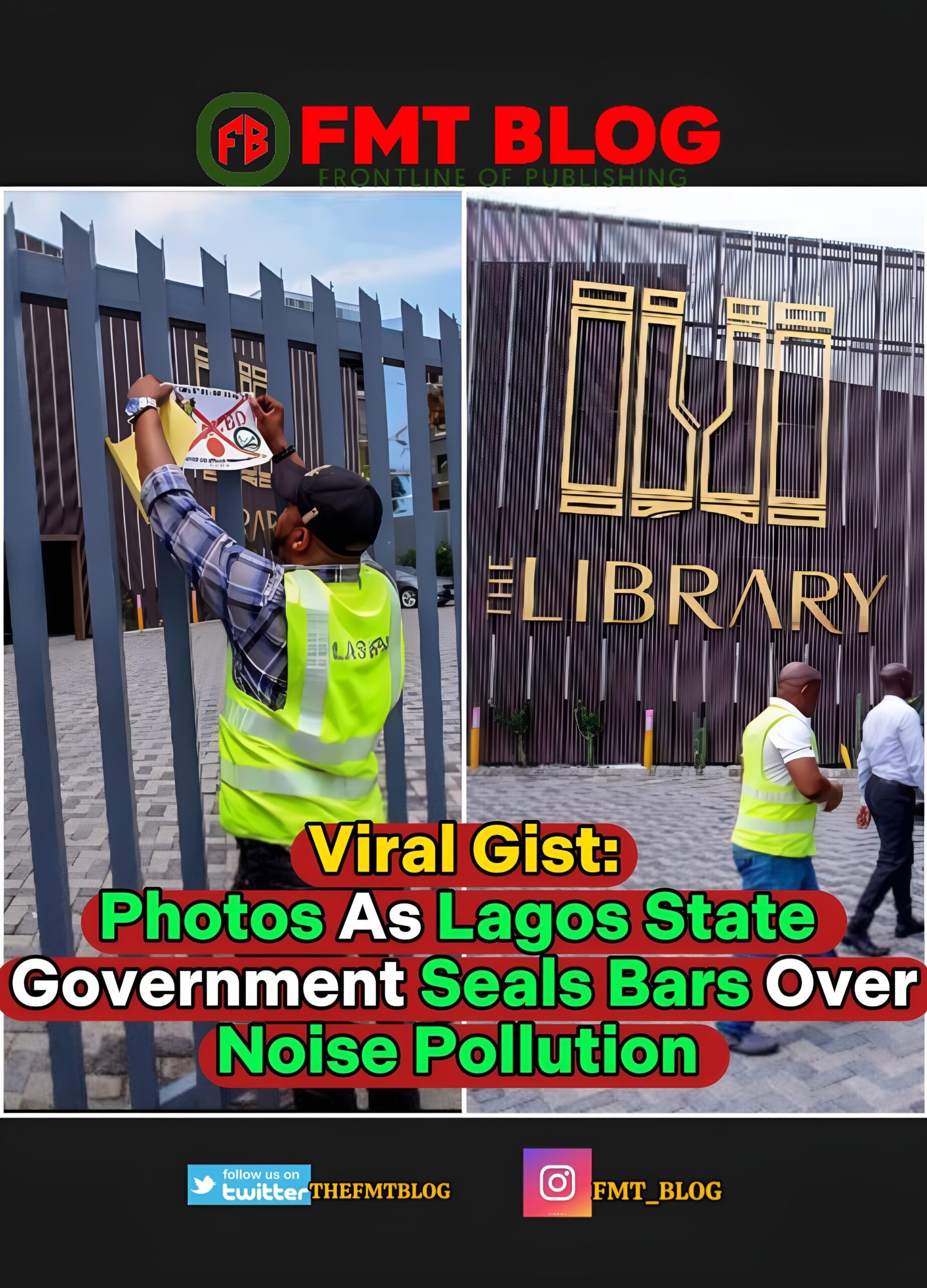 Photos As Lagos State Government Seals Bars Over Noise Pollution