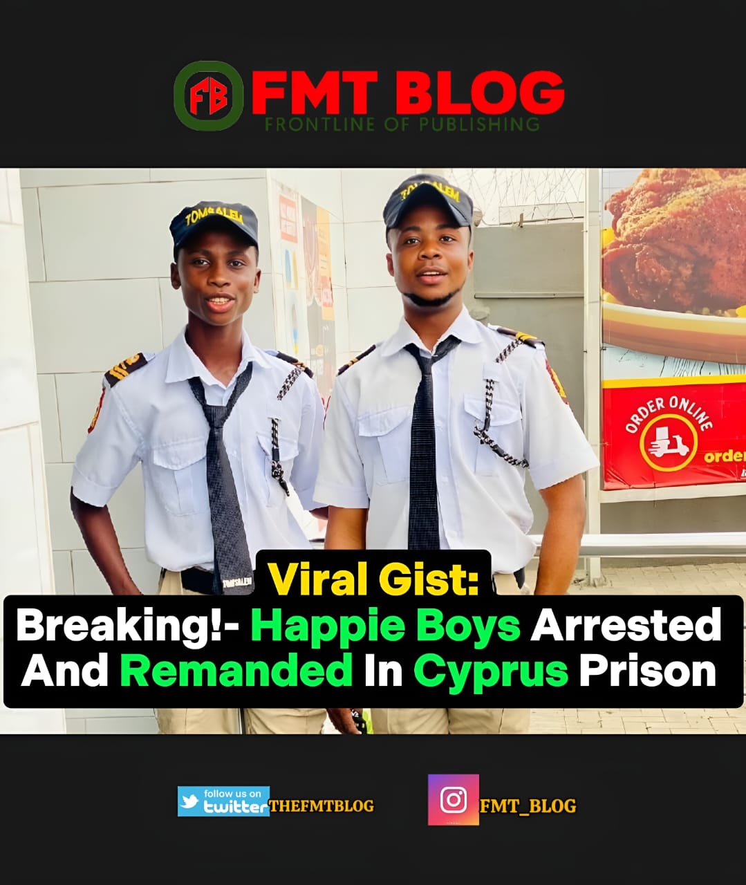 Breaking!- Happie Boys Arrested And Remanded In Cyprus Prison