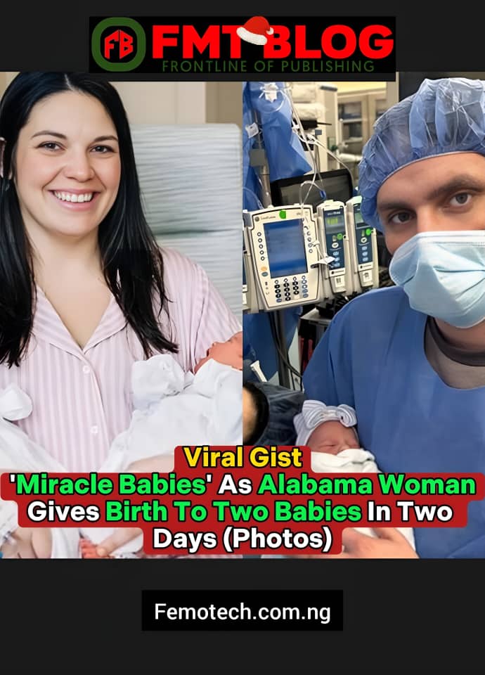 ‘Miracle Babies’ As Alabama Woman Gives Birth To Two Babies In Two Days (Photos)