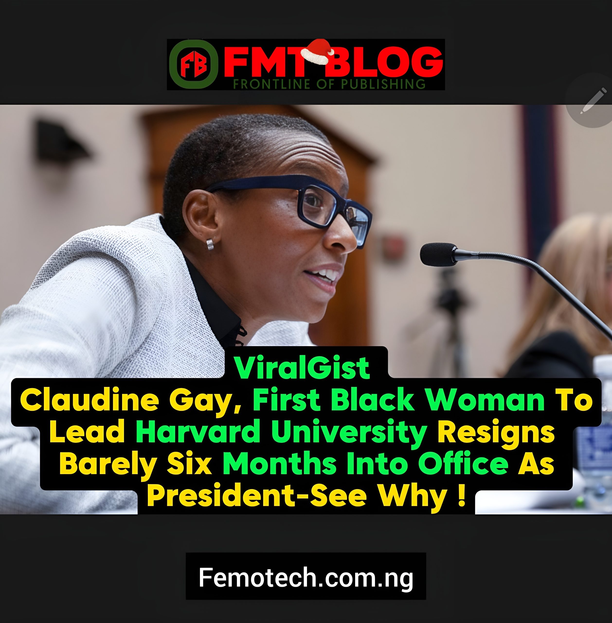 Claudine Gay,  First Black Woman To Lead Harvard University Resigns Barely Six Months Into Office As President -See Why !