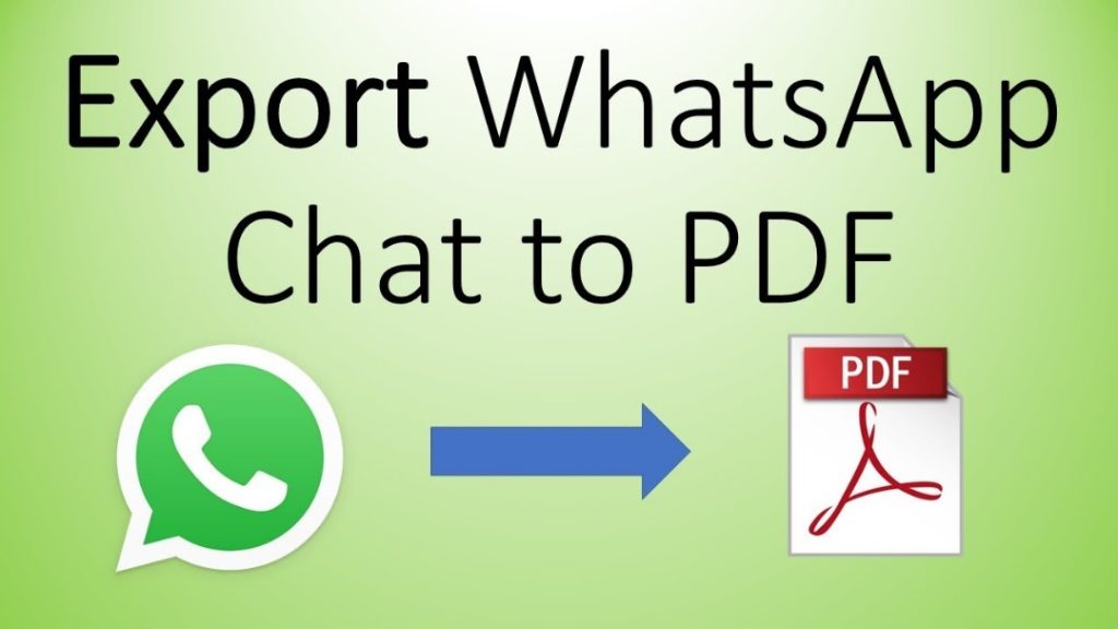 How To Export WhatsApp Chats To PDF