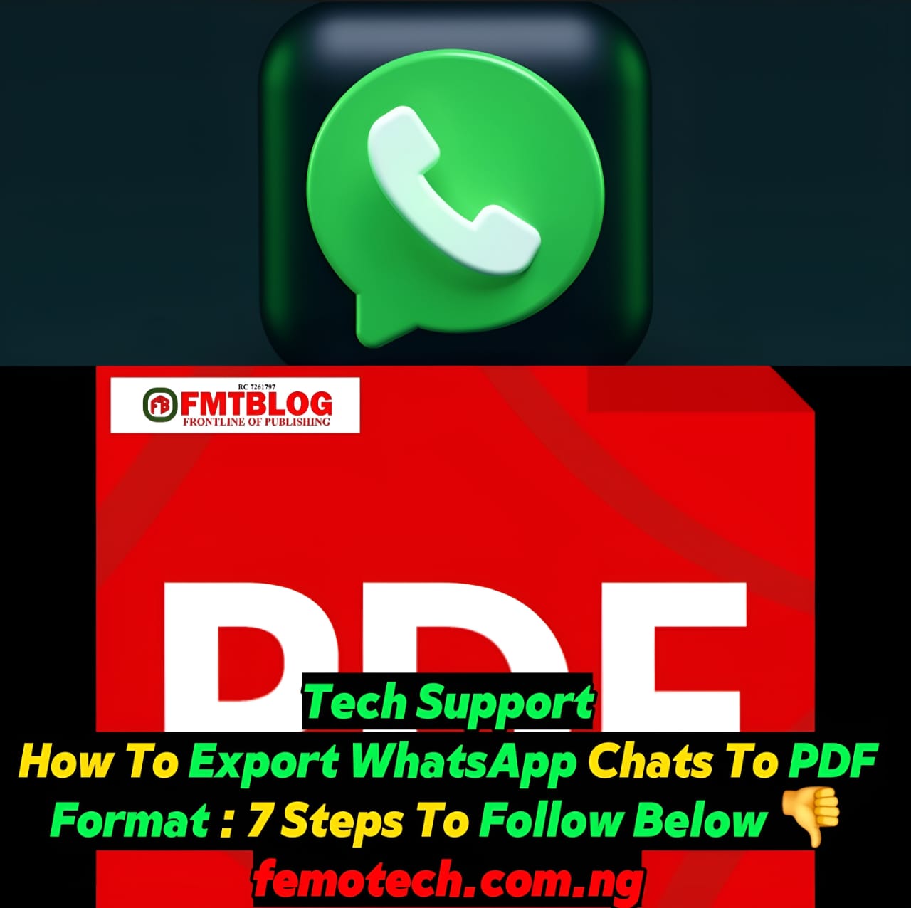 How To Export WhatsApp Chats To PDF Format : 7 Steps To Follow Below 👎