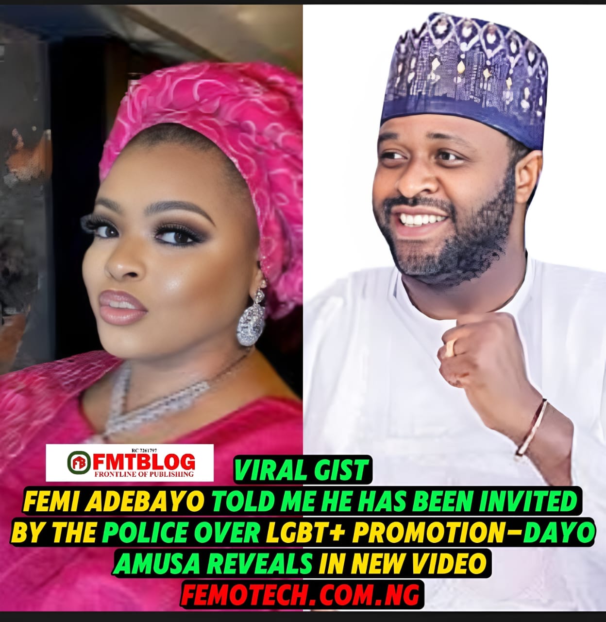 Femi Adebayo Told Me He Has Been Invited By The Police Over LGBTQ+ Promotion- Dayo Amusa Reveals In New Video