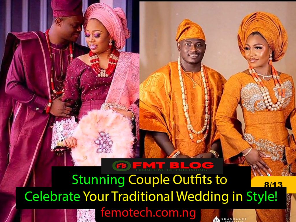 Stunning Couple Outfits to Celebrate Your Yoruba Wedding in Style!