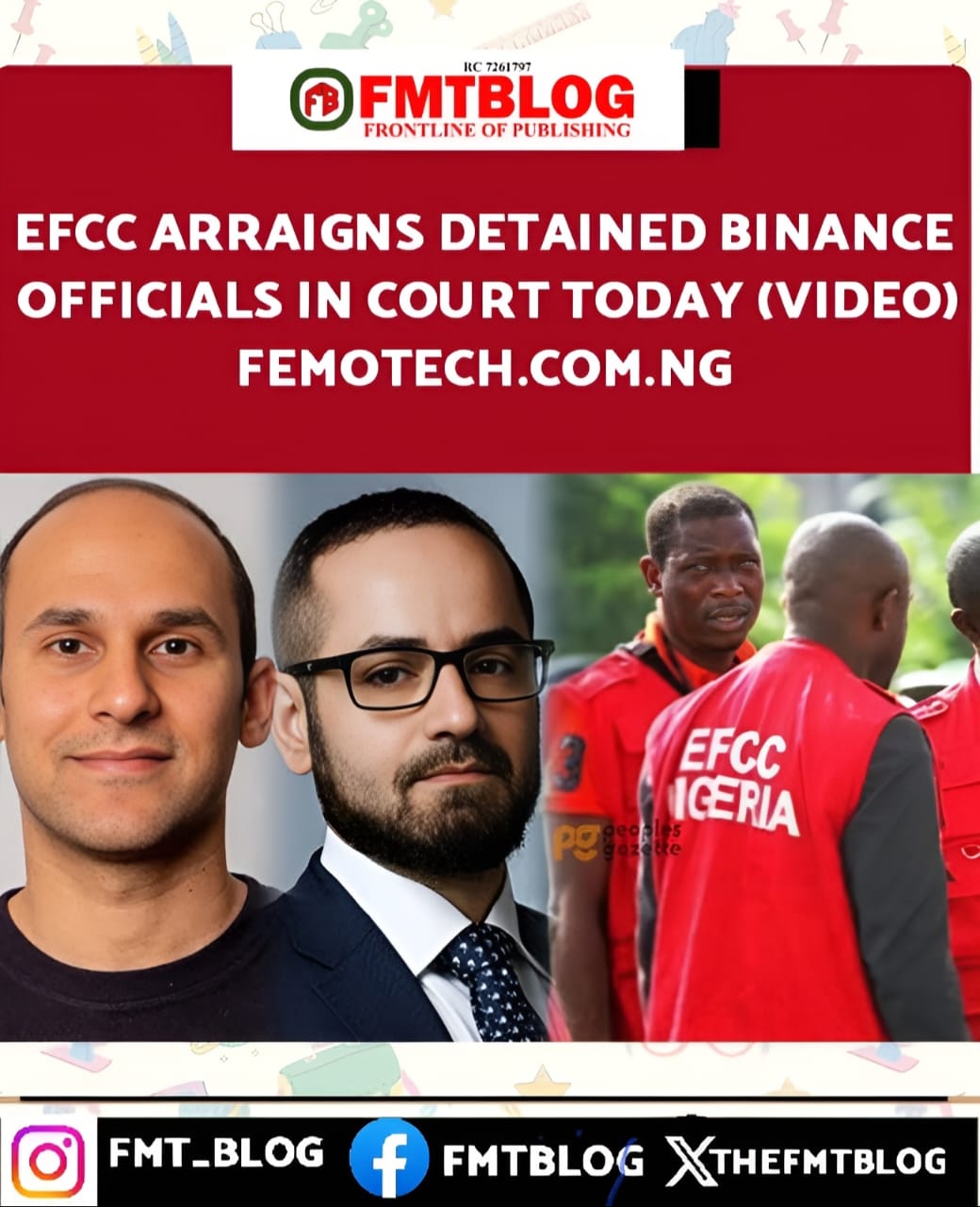 EFCC Arraigns Detained Binance Officials In Court Today (VIDEO)