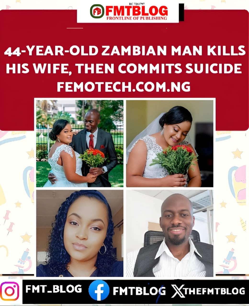 44-Year-Old Zambian Man Kills His Wife Then Commits Suicide