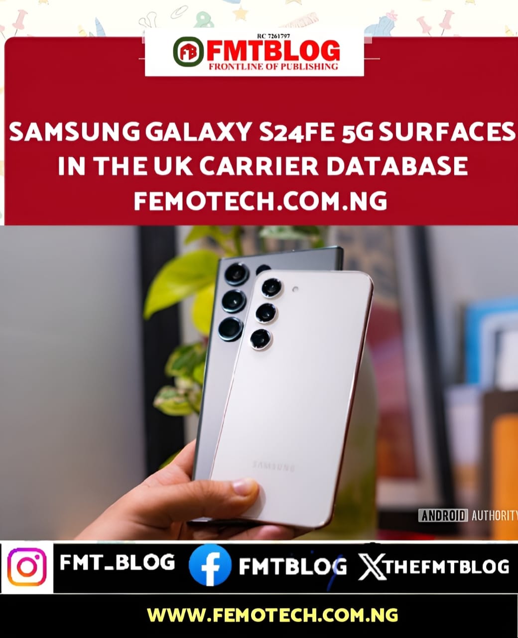 Samsung Galaxy S24 FE 5G Surfaces In The UK Carrier Database