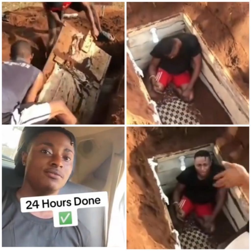 Nigerian Content Creator Who Started 24-Hour Buried Alive Challenge 