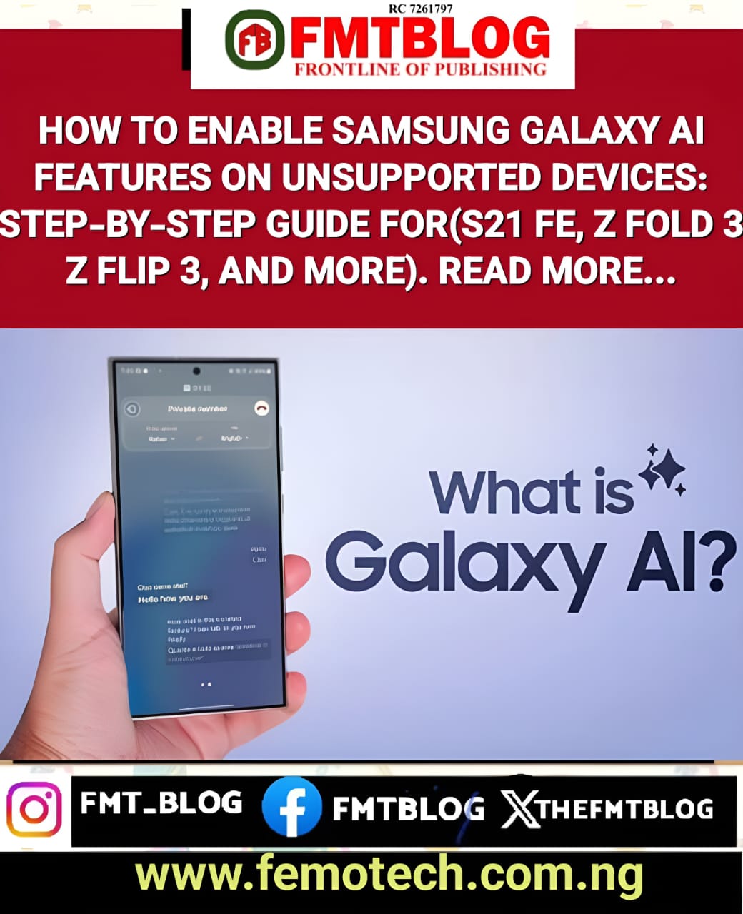 How To Enable Samsung Galaxy AI Features On Unsupported Devices: Step-By-Step Guide For(S21 FE, Z Fold 3, Z Flip 3, And More)