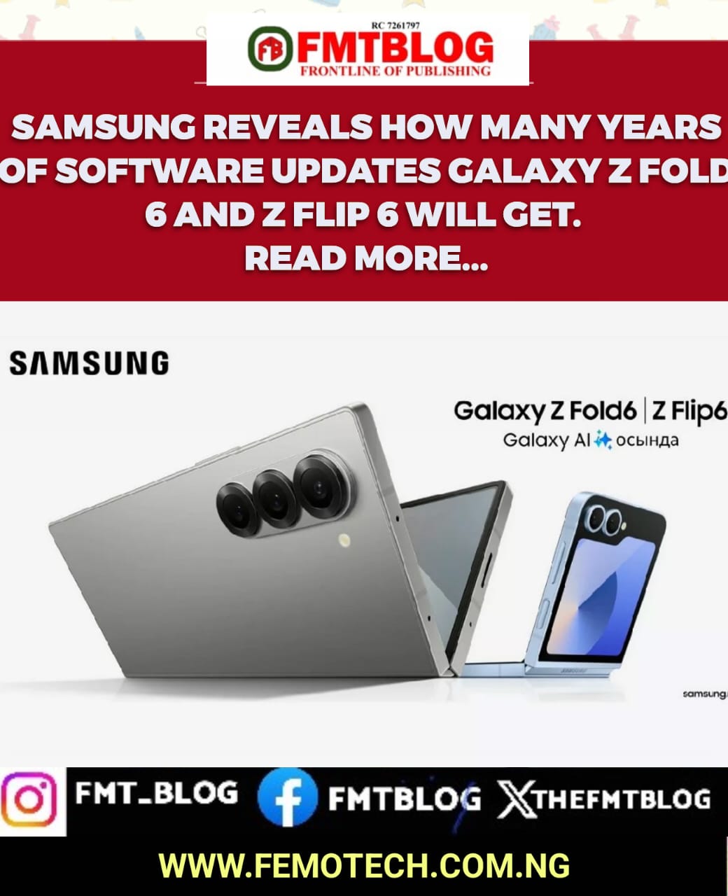 Samsung Reveals How Many Years Of Software Updates Galaxy Z Fold 6 and Z Flip 6 Will Get