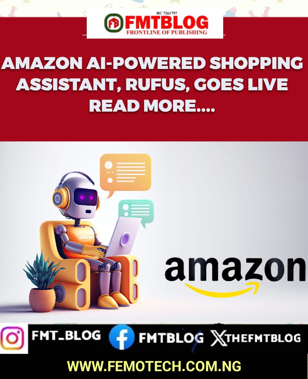 Amazon AI-Powered Shopping Assistant, RUFUS Goes Live