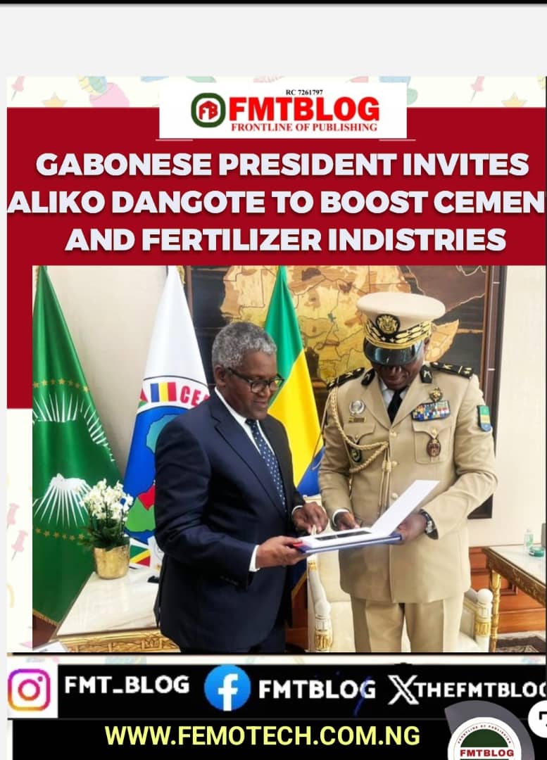 Gabonese President Invites Aliko Dangote To Boost Cement and Fertiliser Industries