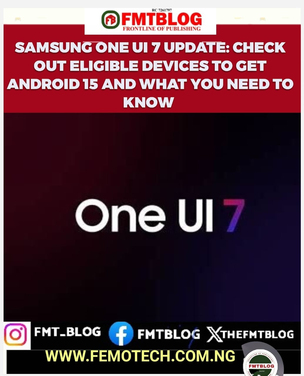 Samsung One UI 7 Update: Check Out Eligible Devices To Get Android 15 And What You Need To Know