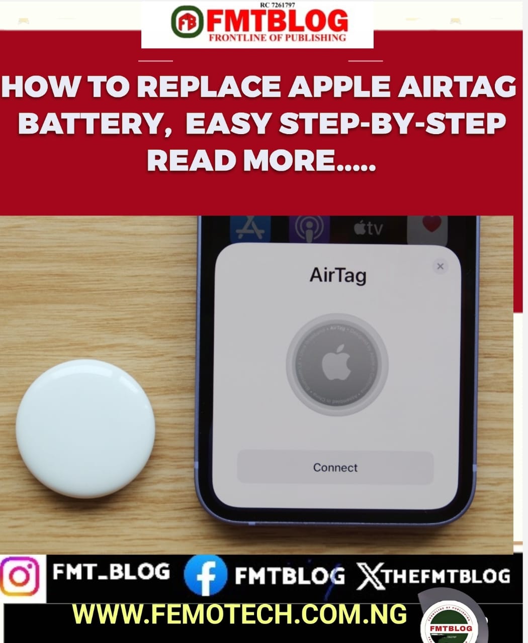 How To Replace Apple AirTag Battery, Easy Step-By-Step