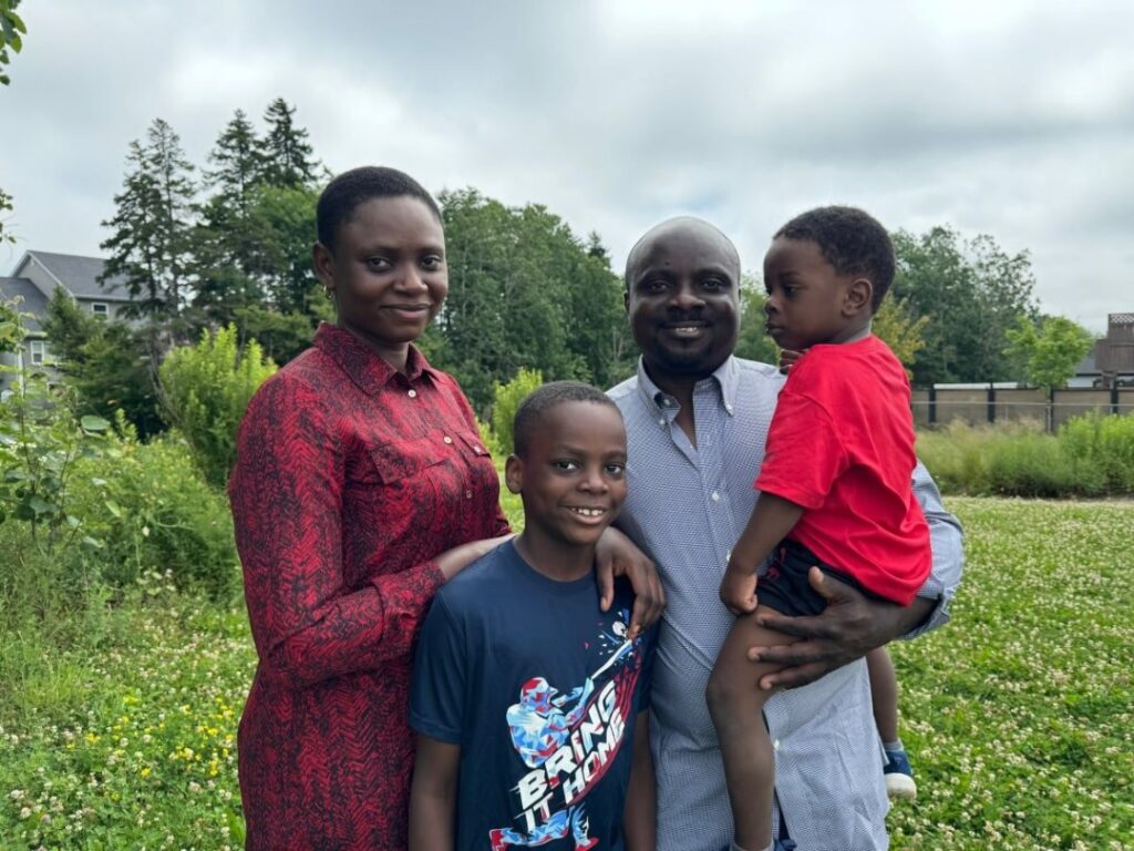 Lola Akinlade and her lovely family