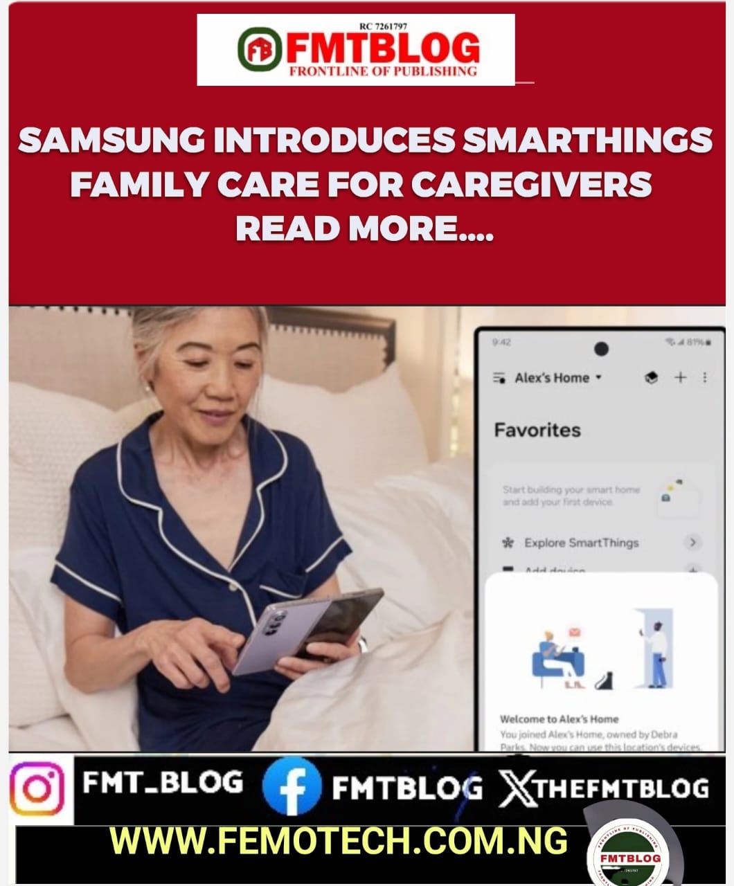 Samsung Introduces Smarthings Family Care For Caregivers