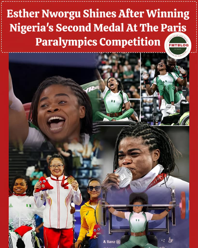 Esther Nworgu Shines After Winning Nigeria’s Second Medal At The Paris Paralympics Competition(Pictures)