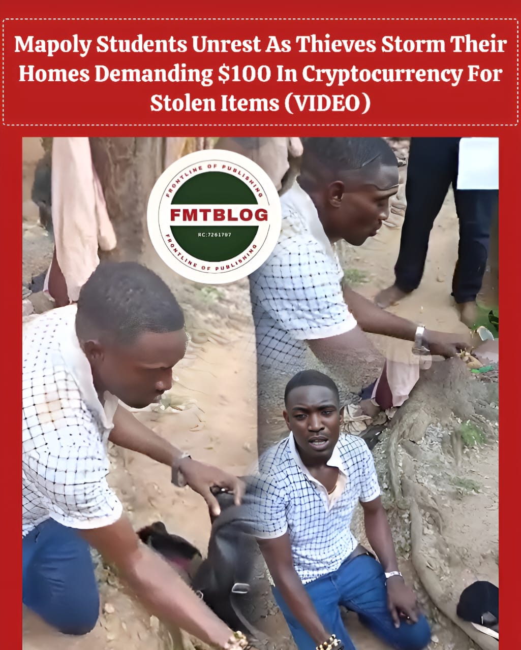 MAPOLY Students Unrest As Thieves Storm Their Homes Demanding $100 In Cryptocurrency For Stolen Items (VIDEO)