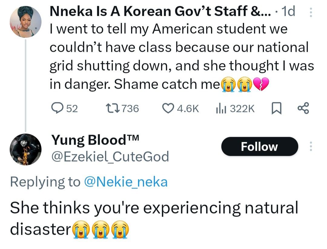 Nigerian Woman Shares Her Ordeal After Telling Her American Students That She Couldn’t Teach Online Over National Grid Collapses