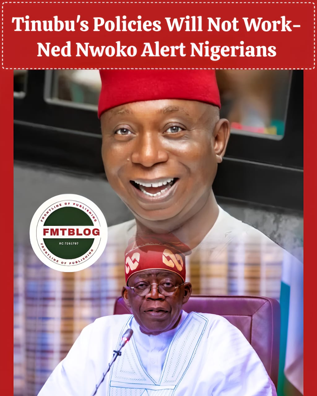 Tinubu’s Policies Will Not Work—Ned Nwoko Alert Nigerians