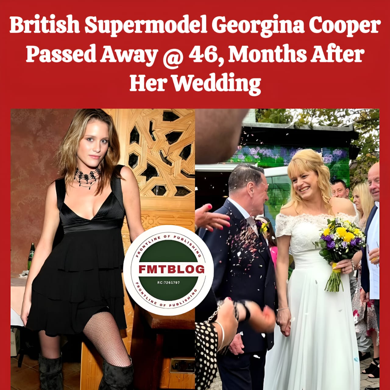 British Supermodel Georgina Cooper Passed Away @ 46, Months After Her Wedding