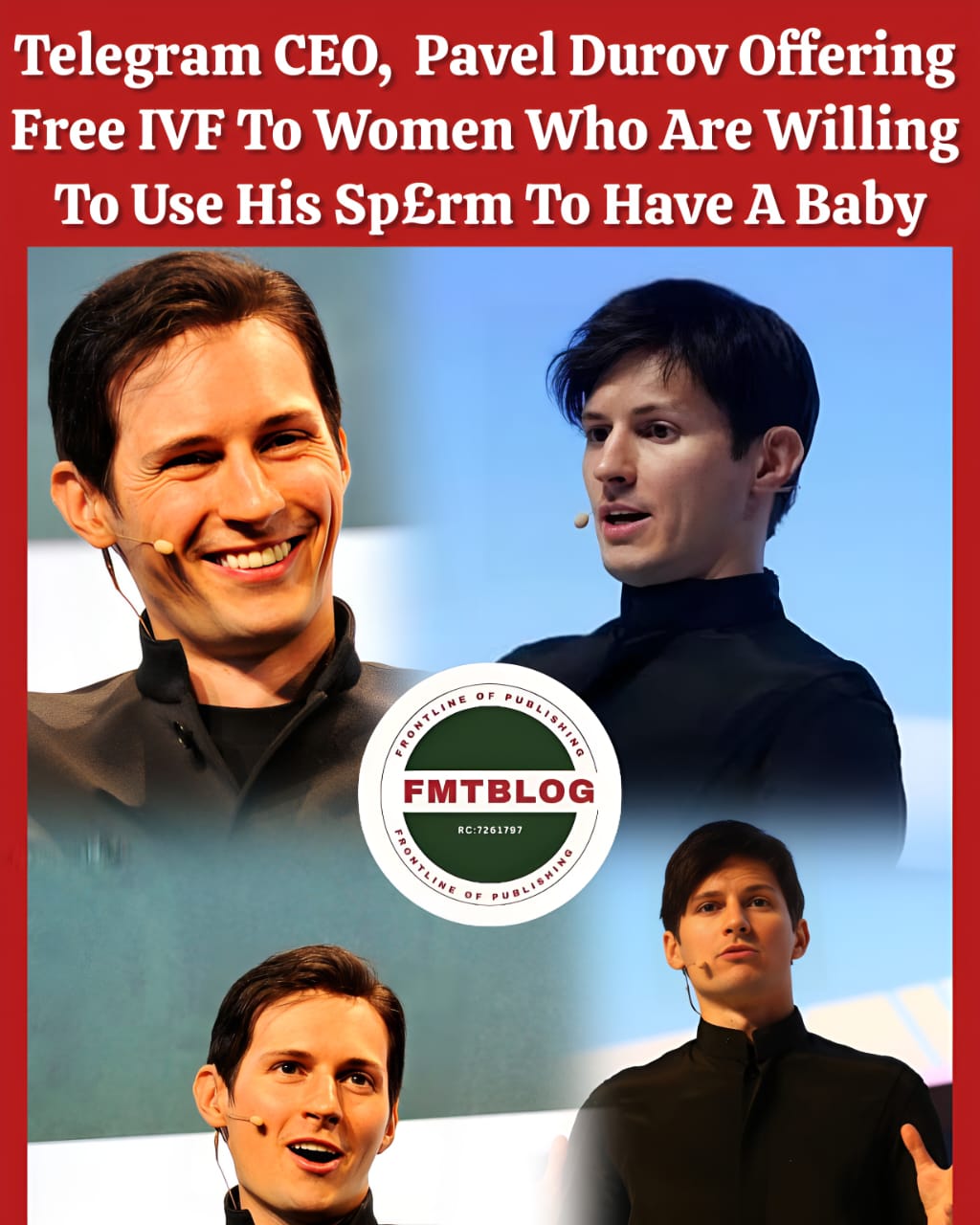 Telegram CEO Pavel Durov Offering Free IVF To Women Who Are Willing To Use His Sp£rm To Have A Baby