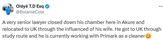 It's Worrisome To See Senior Lawyers Shutting Down Their Chambers To Become A Cleaner In The UK