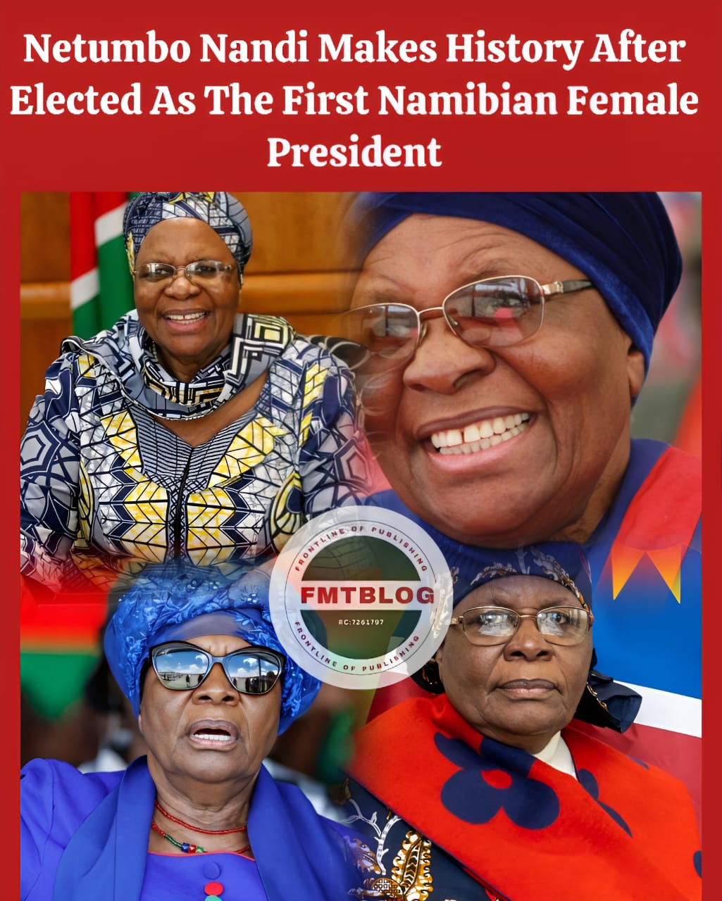 Netumbo Nandi Makes History After Elected As The First Namibian Female President