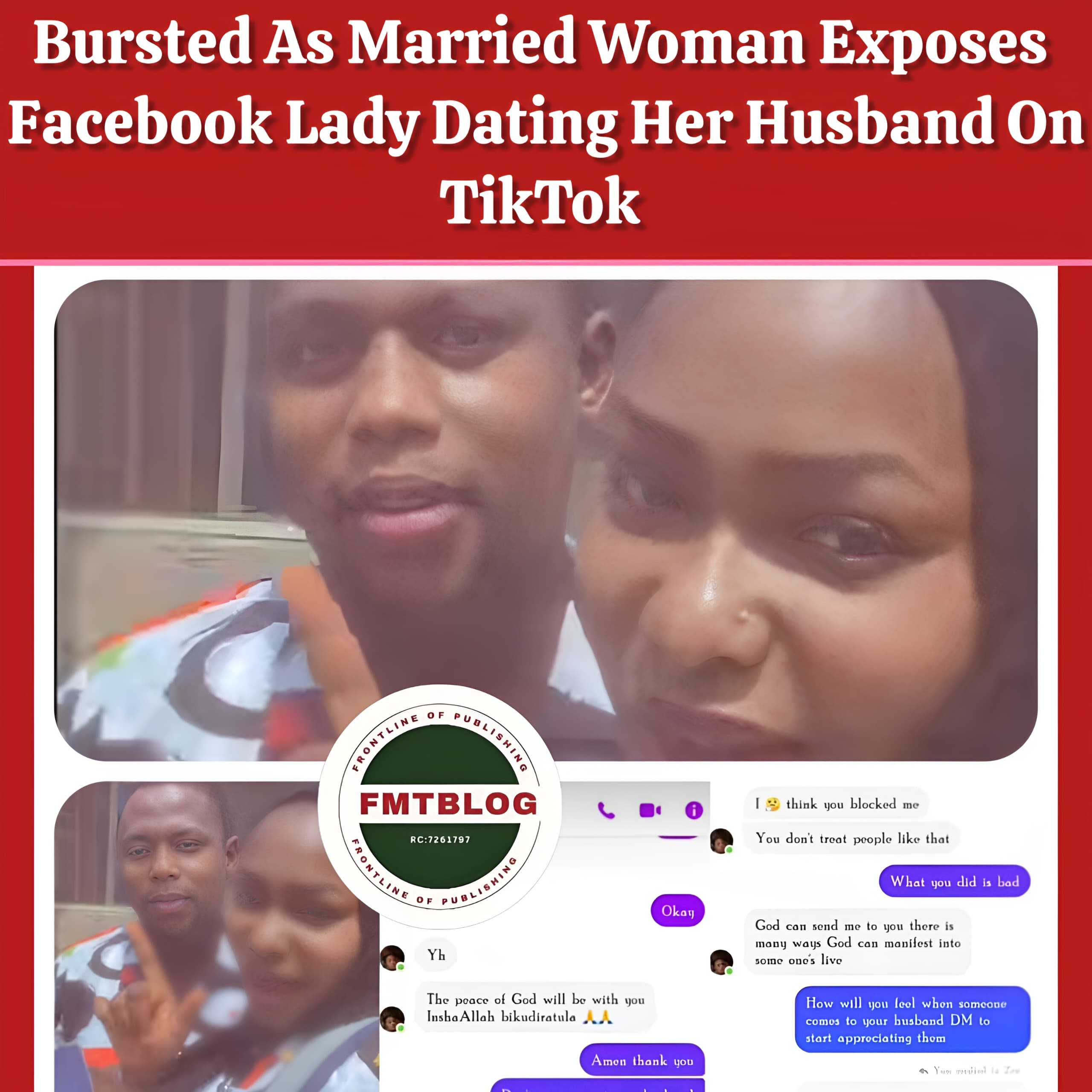 Bursted As Married Woman Exposes Facebook Lady Dating Her Husband On TikTok (VIDEO)